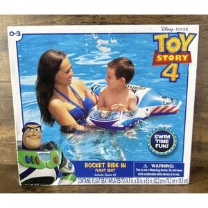 DISNEY TOY STORY 4 KIDS ROCKET RIDE IN POOL FLOAT SEAT INFLATABLE SWIM - ROCKET